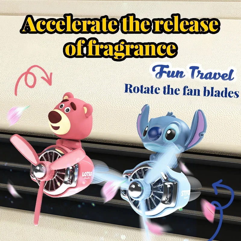 

Stitch Cartoon Car Aromatherapy Mickey Minnie Strawberry Bear Outlet Decoration 2025 New Car Interior Decoration Ornaments