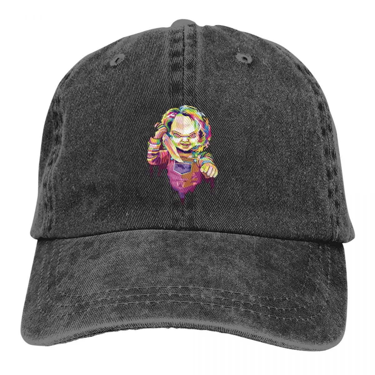 Chucky In Vector Baseball Cap Men Hats Women Visor Protection Snapback Child's Play Caps