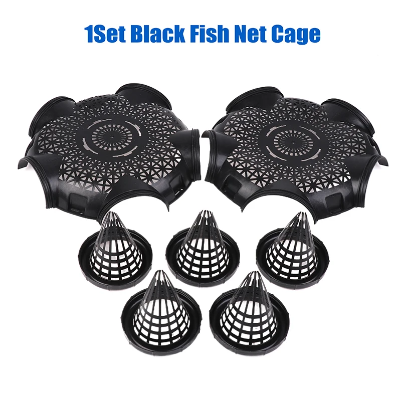 For Catching Lobsters Crayfish Crabs Herring Portable 5 Hole Crab Pot EEL Cage Trap Fish Crab Trap With Dense Ventilation Holes