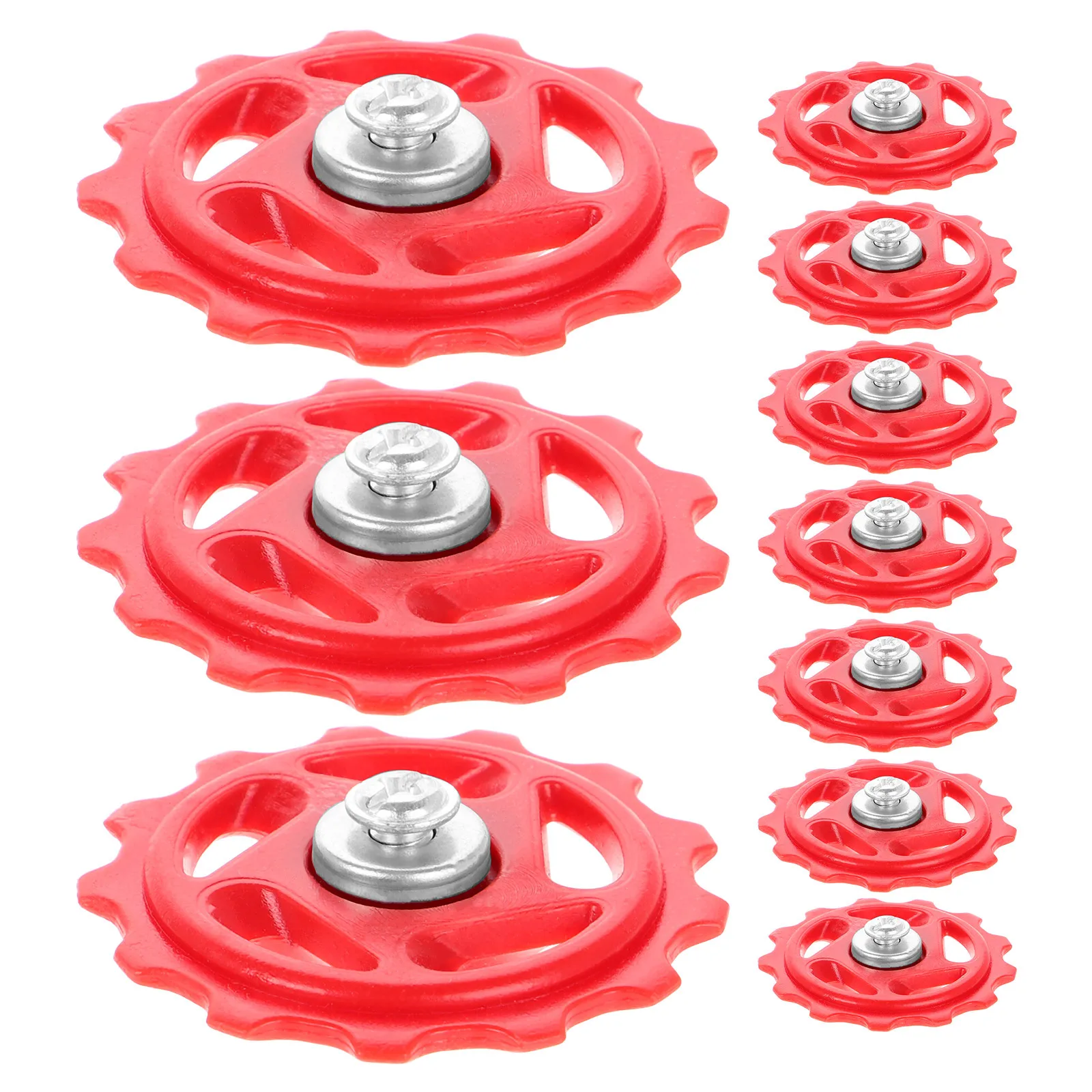 

10Pcs Bicycle Rear Derailleur Pulleys Smooth Gear Changes Wide Compatibility Quick Installation Mountain Road Bikes