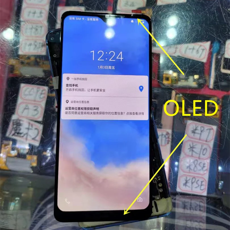 AMOLED For Oneplus 7T 1+7t LCD DisplayTouch Screen Digitizer Assembly Replacement LCD Screen For One Plus 7T 1+7t lcd screen