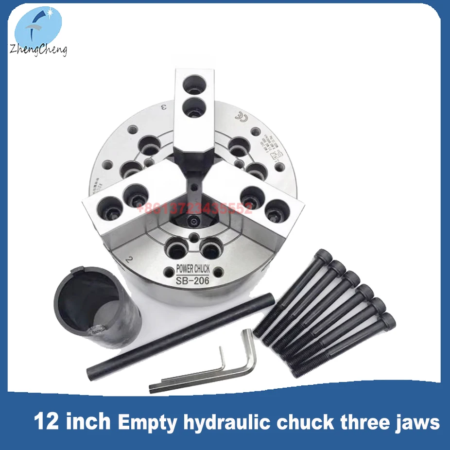 SB-212 12 Inch Hydraulic Chuck Three 3 Jaw Hollow Power Chuck 12