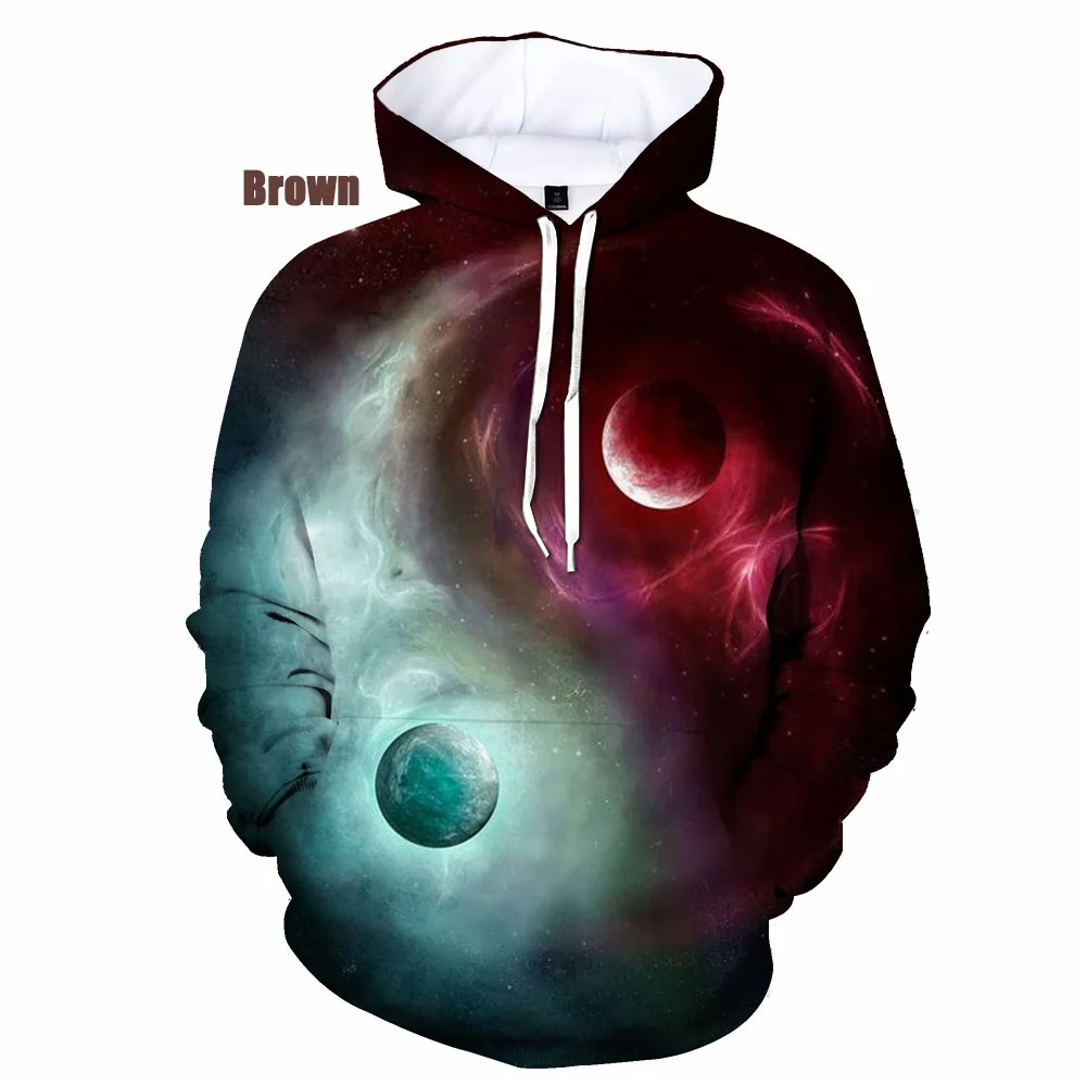 Mode Yin Yang 3D-Druck Männer Frauen Hoodies Yin Yang Klatsch gedruckt lässig Sweatshirt Hoodie Größe XXS-4XL