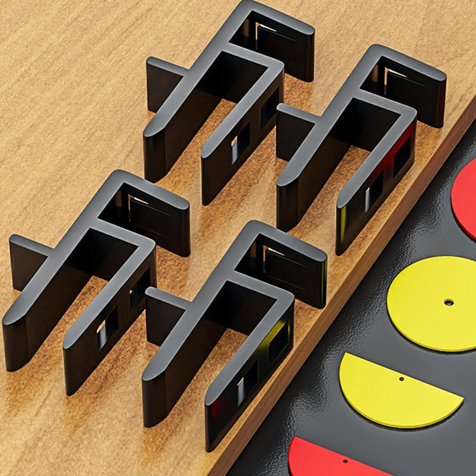 

Wardrobe Cabinet Board Clip 4 Piece Beveled Jig 15-20mm Closing Fixed Clip for Home Office Closet Doors Cabinet Drawer Front