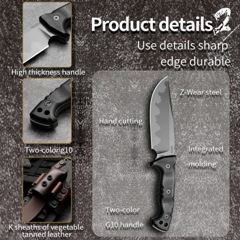 M33 Heavy-Duty Men's Toy Z-Wear Steel Outdoor Knife - Ultimate Mountaineering and Self-Defense Tool