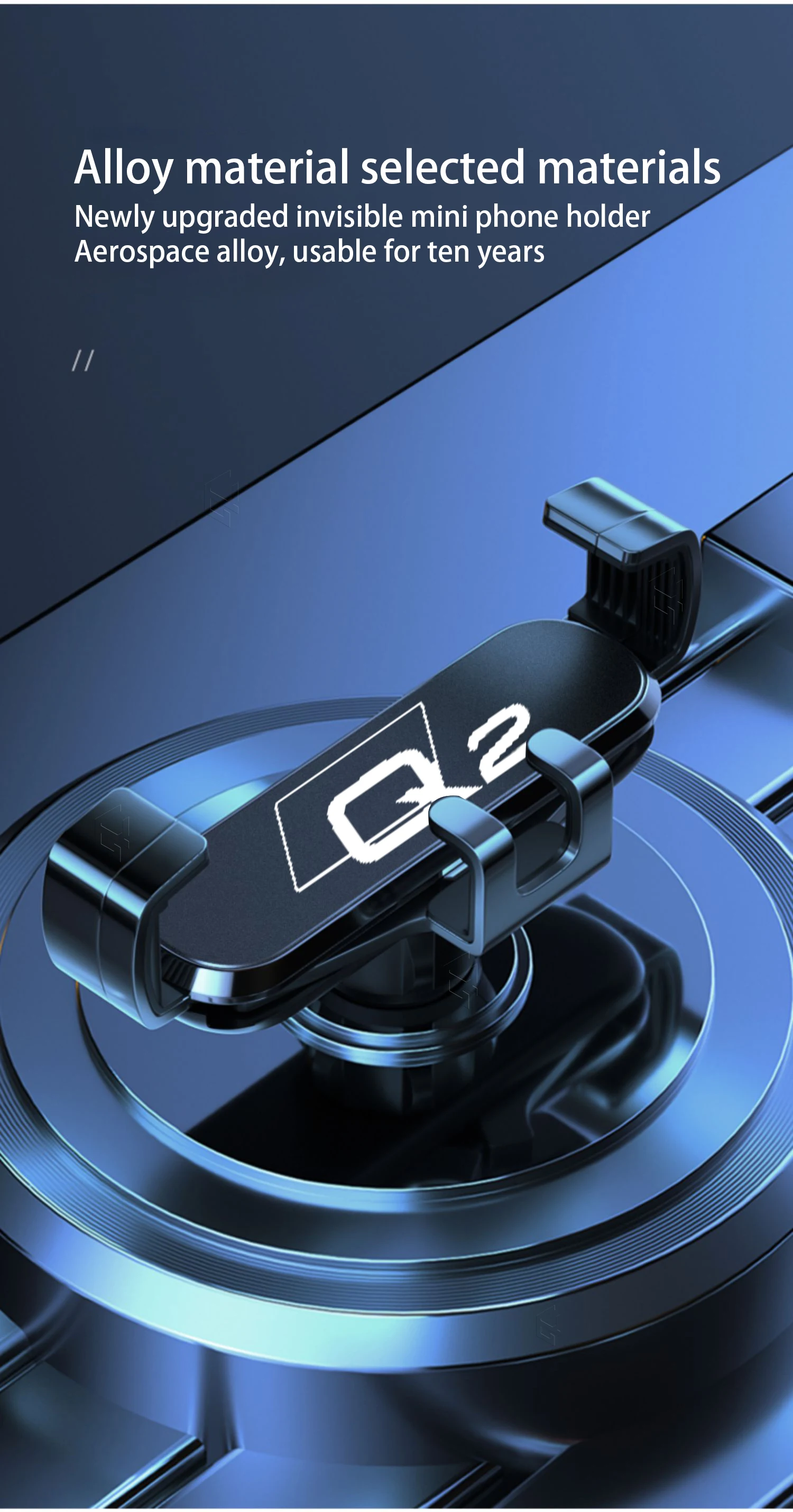 Auto Handy Halter Für Audi Q2 GA 2019-2024 Einstellbare Spezielle Handy Halter GPS Basis Halterung Ständer zubehör – Detail 8