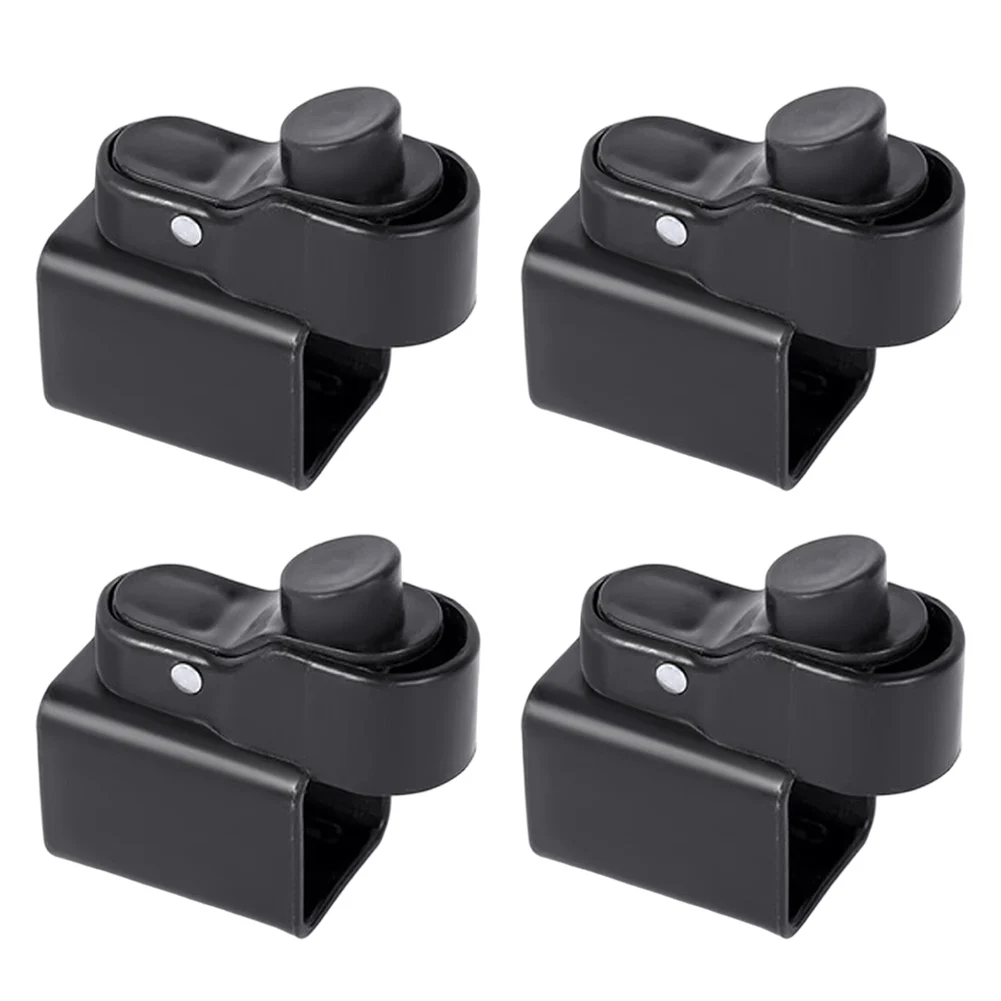 4pcs Gazebo Foot Button Replacement for Popup Tent Canopy Leg Poles Compatible with Square Pipes 34x34mm Secure Lock Design