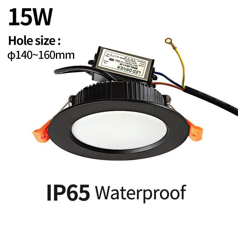 

220V IP65 downlight waterproof AC110V DC12V LED ceiling light outdoor spotlights for recessed 3W 5W 12W High brightness lighting