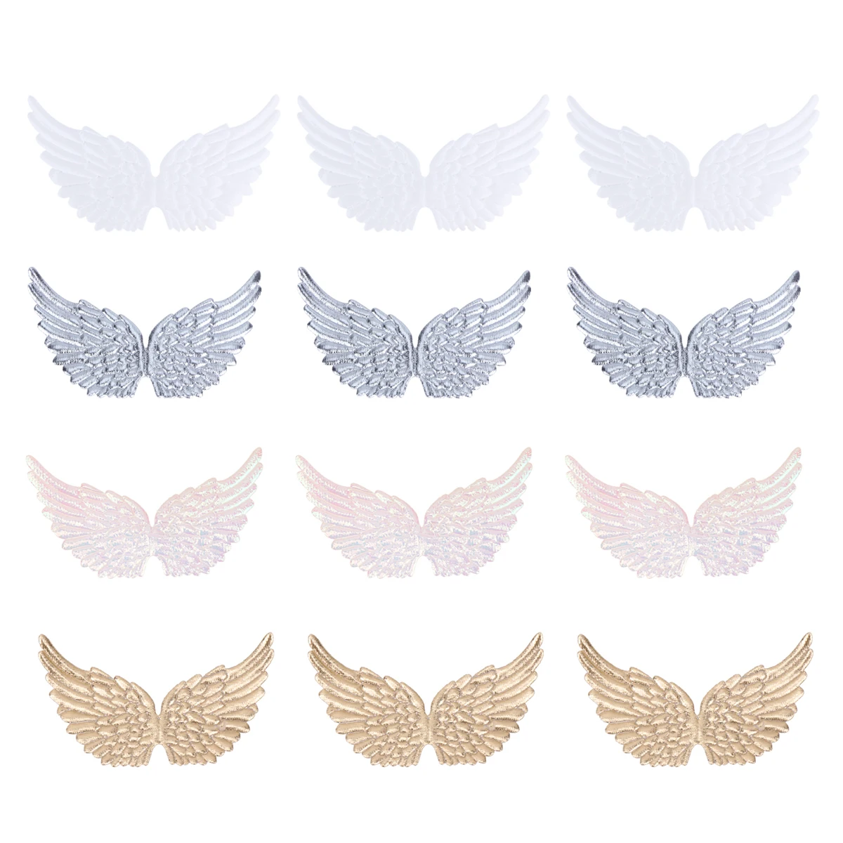 

12pcs Angel Wings Accessories Mini Crafting Fairy Tiny Decorative Patches for DIY Projects Clothes Bags Christmas Gifts