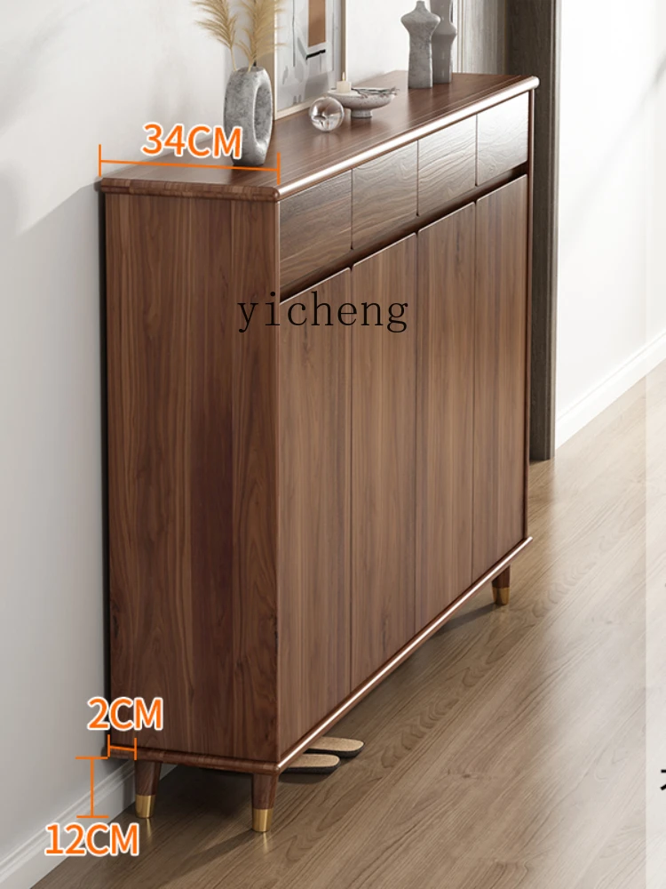 Zc Home Living Room Shoe Cabinet Home Doorway Large Capacity Simple Modern Chinese Style Entrance Entrance Cabinet