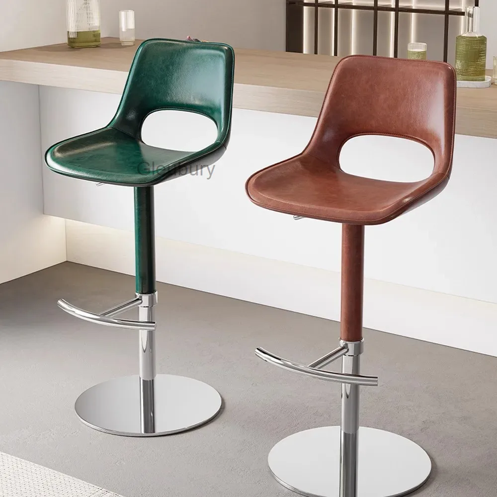 

Табуреты, барный итальянский барный стул с регулируемой высотой, современный минималистичный барный стул для кафе, барные стулья из нержавеющей стали, табуреты для домашнего использования