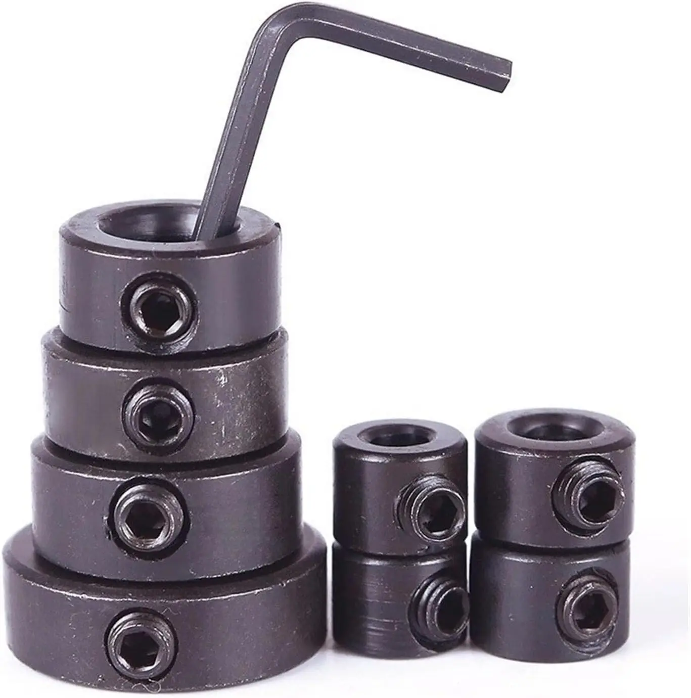 9 Pcs 3-16mm Drill Bit Depth Stop Collar Set Steel Drilling Limit Ring Drill Bit Stop Collar Set Stop Bit Collar Set Drill Tool