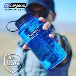 Nalgene 1000ml Wide Mouth Water Bottle Tritan Sports Cup Leakproof for Hiking Camping Gym Outdoor Large Capacity Durable Safe
