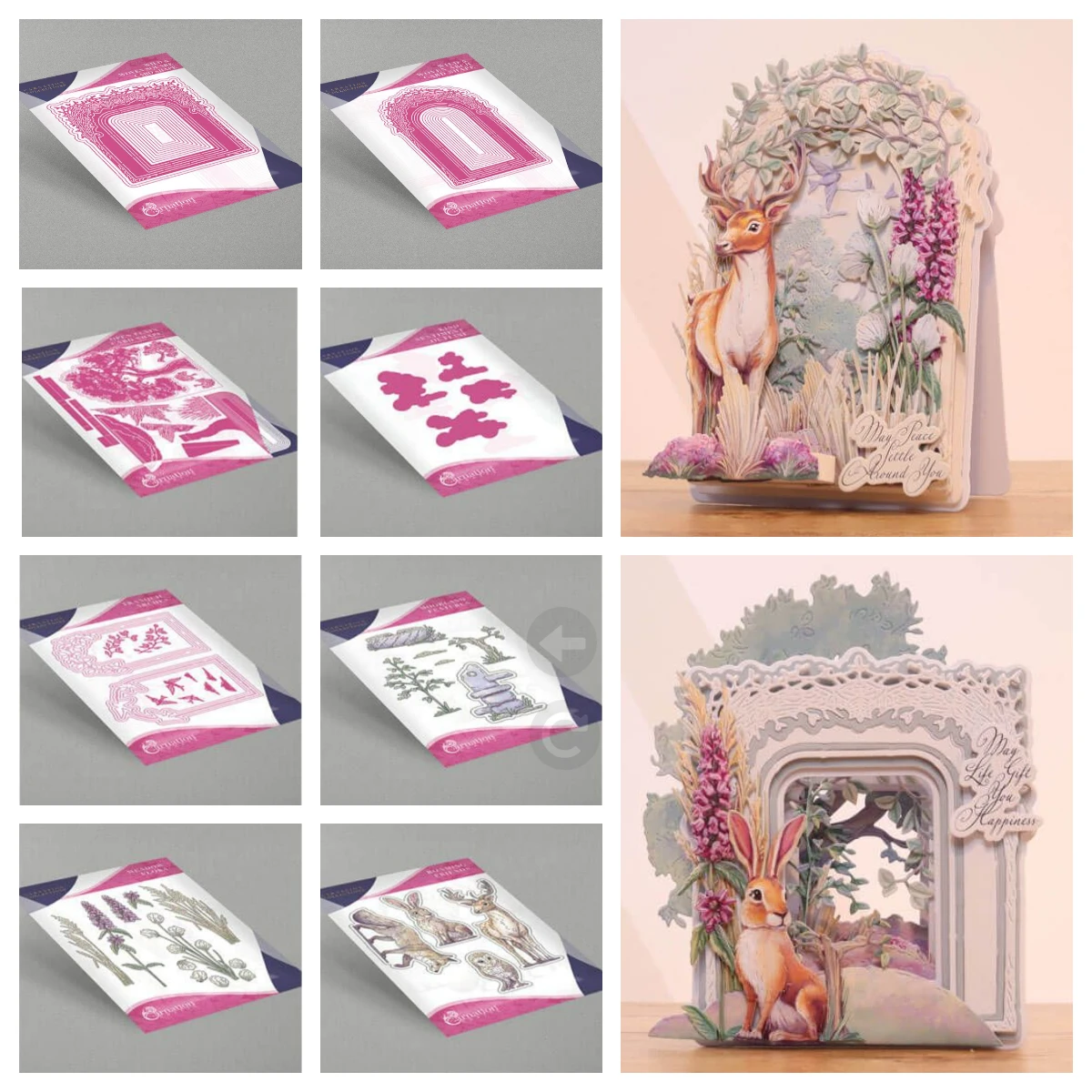 

2025 October New Wild & Woven Square Card Shape Die Set Metal Cutting Dies for DIY Scrapbook Handmade Greeting Cards Calendars