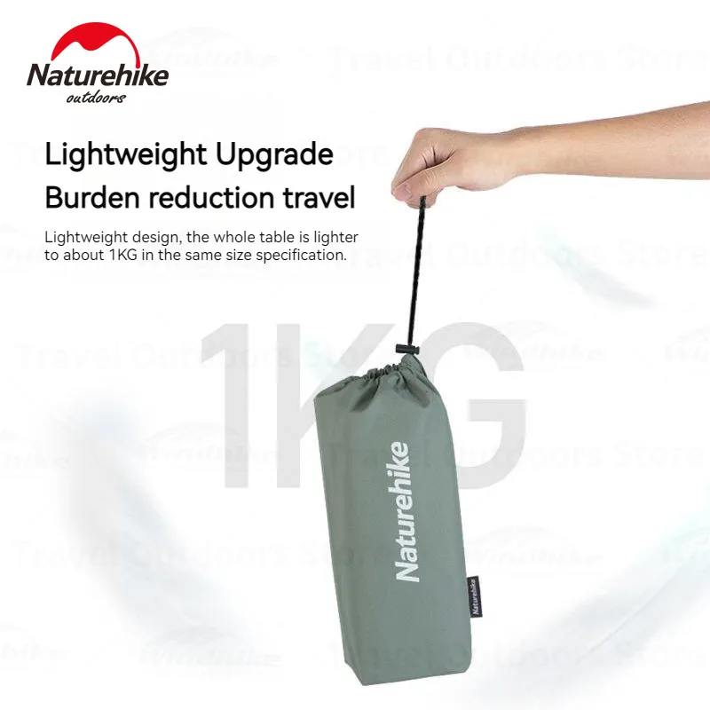 

Naturehike Egg Roll Square Table Portable Aluminium Alloy Folding Table Outdoor Ultralight Picnic Travel Small Table Lightweight