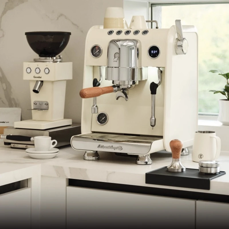 Cafetera semiautomática Espresso para el hogar y comercial, Caldera, Cafetera inteligente, Tazas De Café, Cafetera