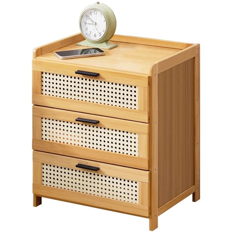 

Bedside table Shelves Small cabinets Simple modern storage Family bedroom Rental room