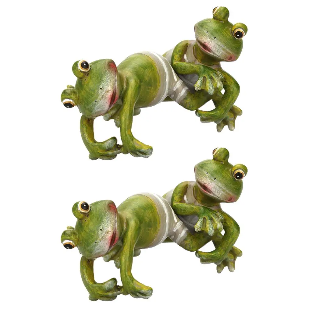 

Frog Pot Hanger Resin Climbing Frog Ornament Garden Pot Sitter Green Decor for Indoor and Outdoor Plants