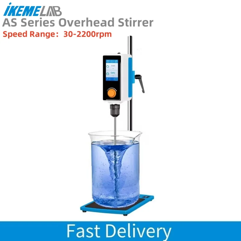 

IKEME Electric Overhead Stirrer 20L/40L/60L Emulsifier Homogenizer Mixer Cosmetics Stirrer Laboratory Agitator Overhead Mixer
