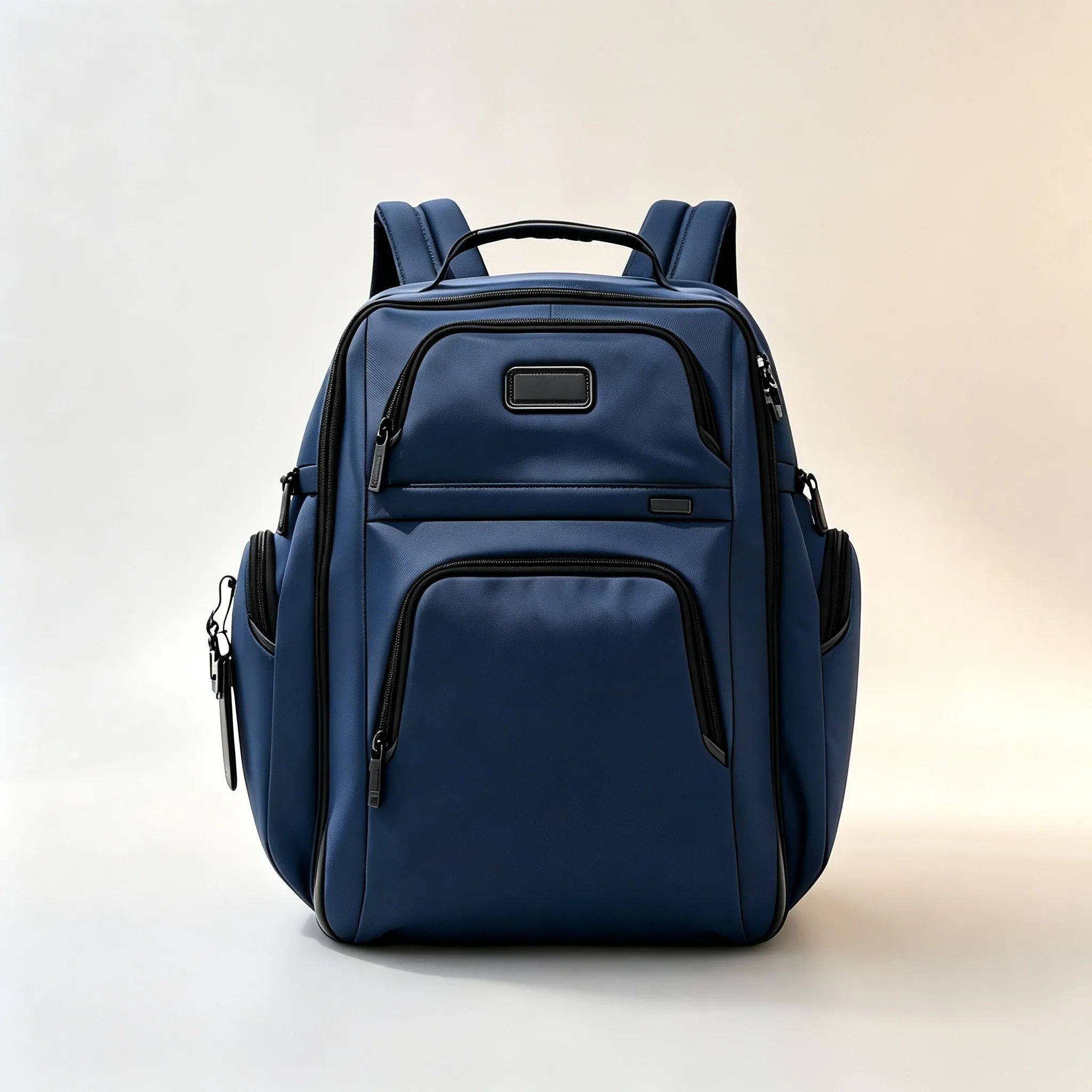 Business Hiking Rucksack for Men, Large Capacity Simple Solid Color Backpack