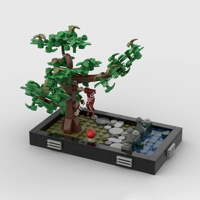 

208pcs MOC medival road pond Castle Model Building blocks Assemble craft toys creative Education Kids idea Brick Christmas gifts