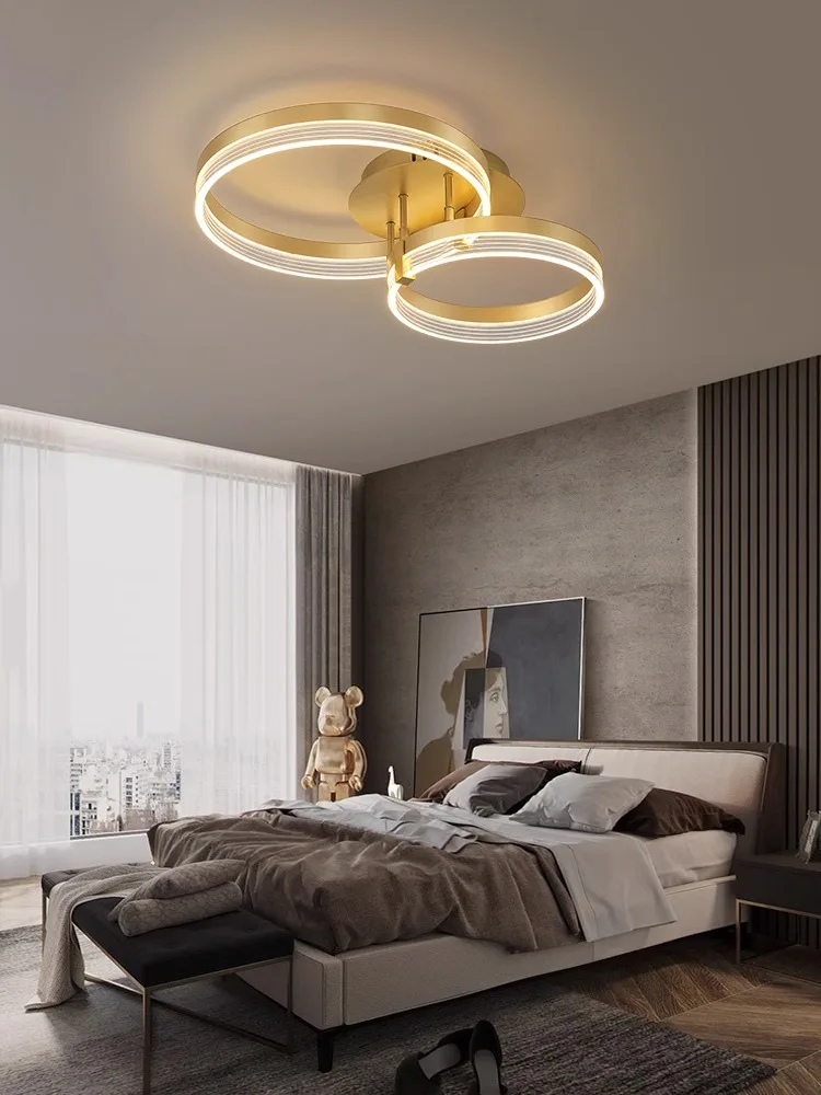 Nordic Round Ring Ceiling Light Acrylic Modern Minimalism Chandelier Living Room Kitchen Led Light Decoration Home Circle Lamp