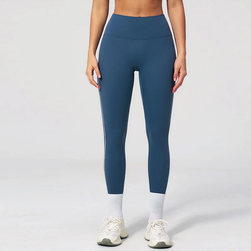 Women High Waist Sport Pants Tights Butter Athletic Gym Solid Color Soft Butter Athletic Gym Comprehensive Yoga Legging