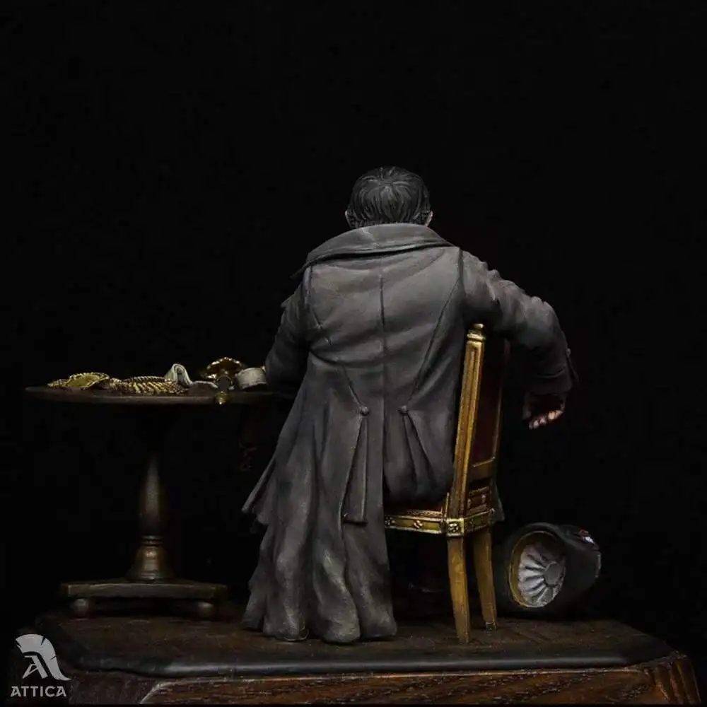 90 Mm Resin Kit Posture Napoleon - Collectible Sculpture Model for Hobbyists