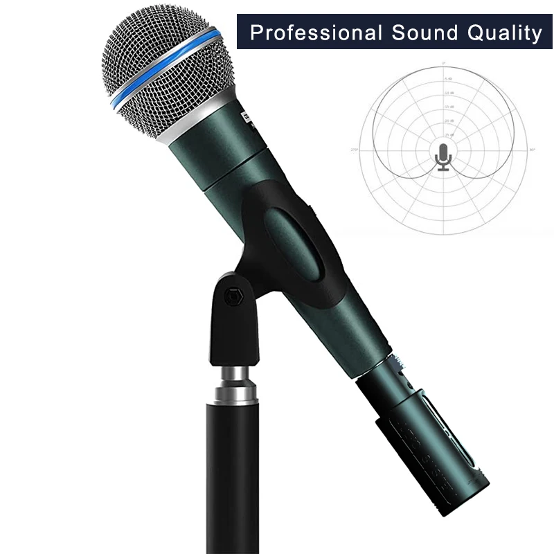 Wireless Microphone System 2.4GHz Wireless XLR Transmitter and Receiver for Dynamic Microphone, Audio Mixer, PA System