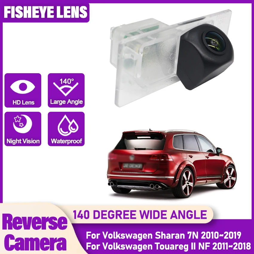 Rear View Camera For Volkswagen Sharan 7N 2010~2019 Touareg II NF 2011~2018 Backup Camera CCD Night Vision License Plate Camera
