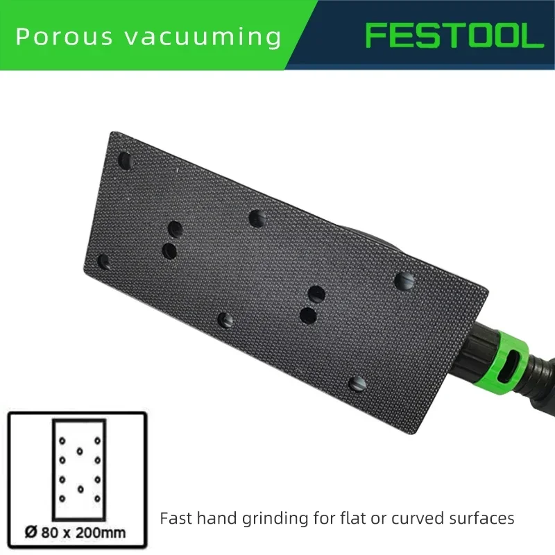 

FESTOOL Dry Grinding Hand Push Board Rectangular 496965 Vacuuming Polishing Putty 80×200mm