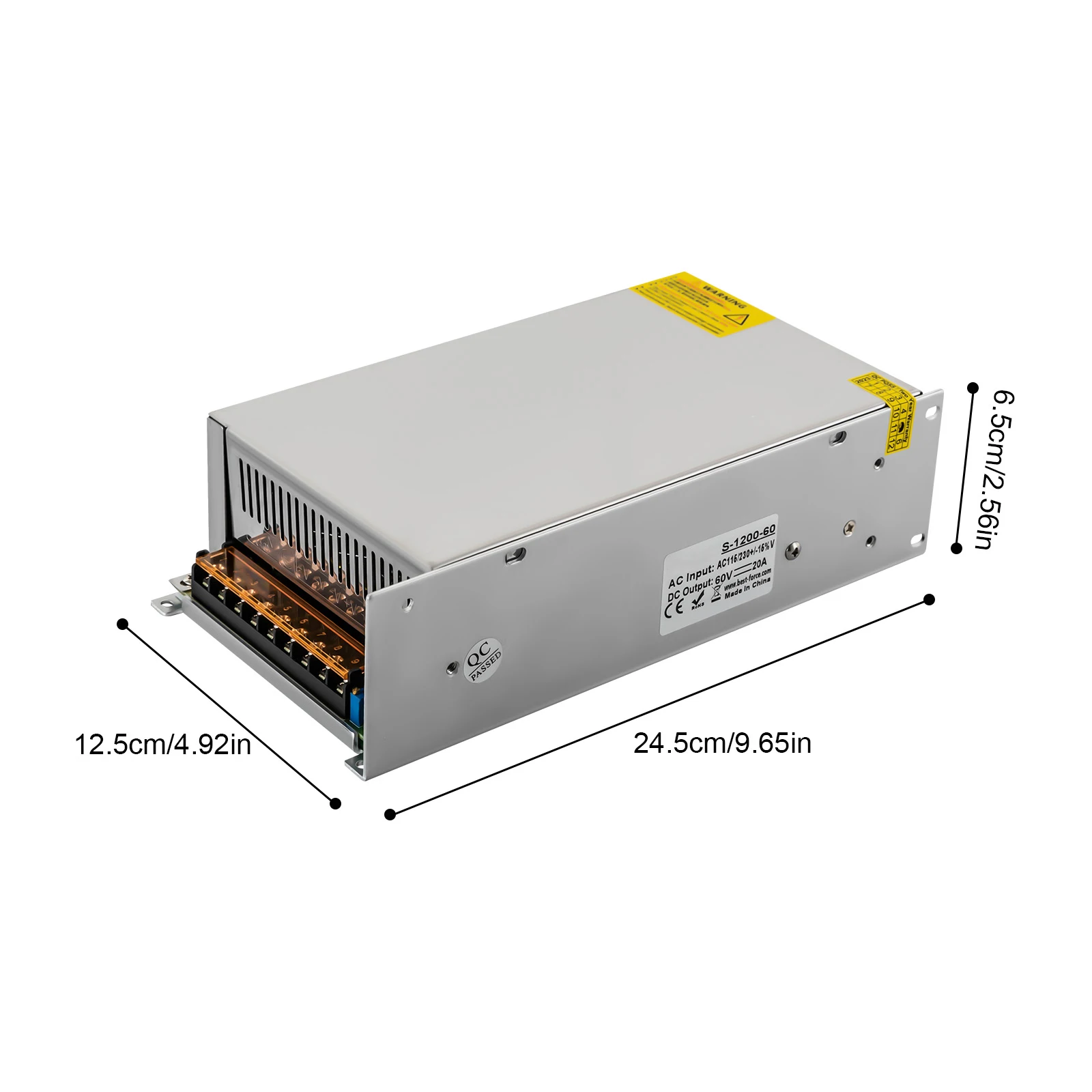 Imagem -04 - para dc Transformador de Alimentação Adaptador Industrial Motor de Corrente Elétrica Psu Smps 60v 20a 1200w ac