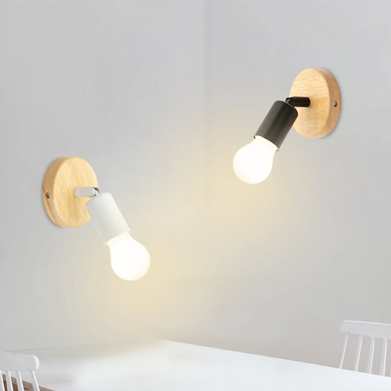 American Country Style Modern Edison Bulb Retro Single Head Aisle Living Room Mini Decoration Simple Small Wall Light