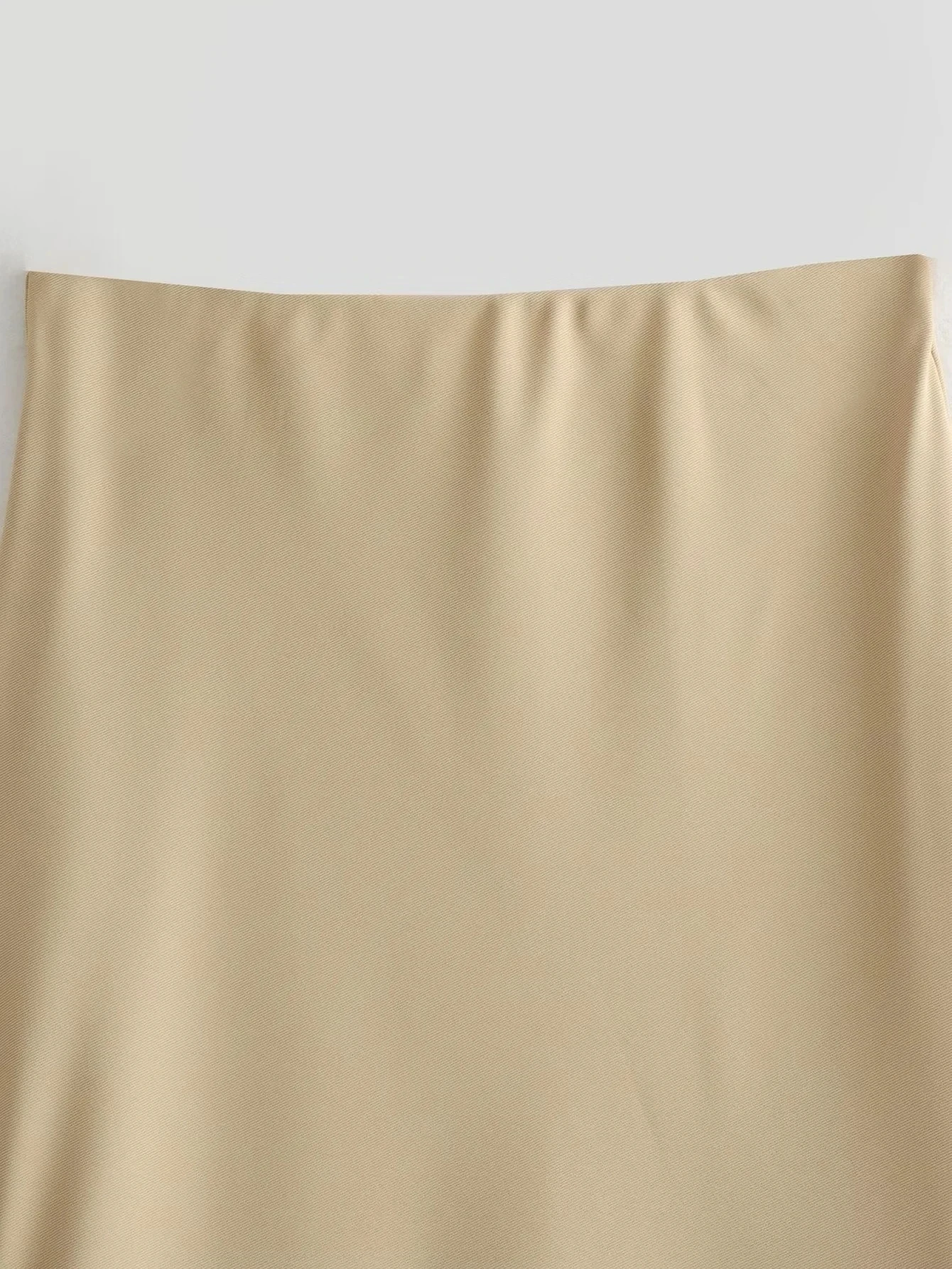 HH Damen Elegantes Khaki-Rock-Set, 2-teilig, ärmellose, einreihige, schmale Weste, einfarbiger A-Linien-Rock, Sommer-Strand-Partykleidung – Detail 16