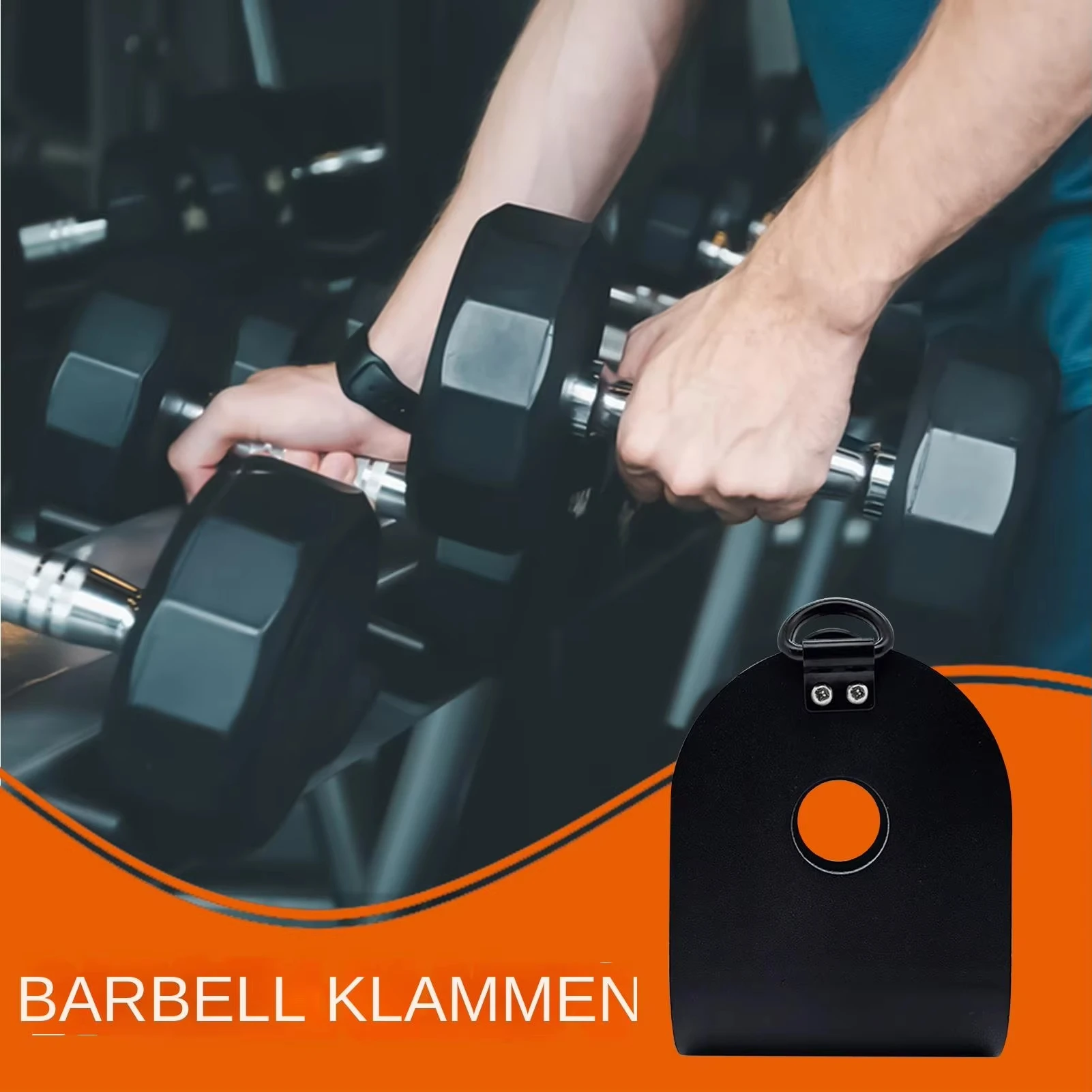 U-Clips Langhantel-zu-Landmine-Adapter Landmine-Gurt-Kniebeugen T-Bar-Rudergreifer Langhantel-Clip für Fitnessstudio und Zuhause Hufuch – Detail 9