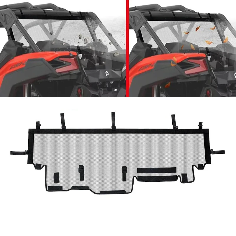 

For Can Am Maverick X3 and X3 Max UTV Window Rear Windshield Net For Maverick X3 & X3 MAX Turbo 2018-2024