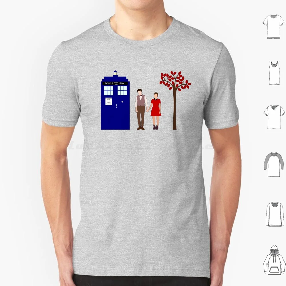 Clara And Eleven T Shirt 6xl Cotton Cool Tee Clara Oswald Oswin The Impossible Girl Eleven Matt Smith Jenna