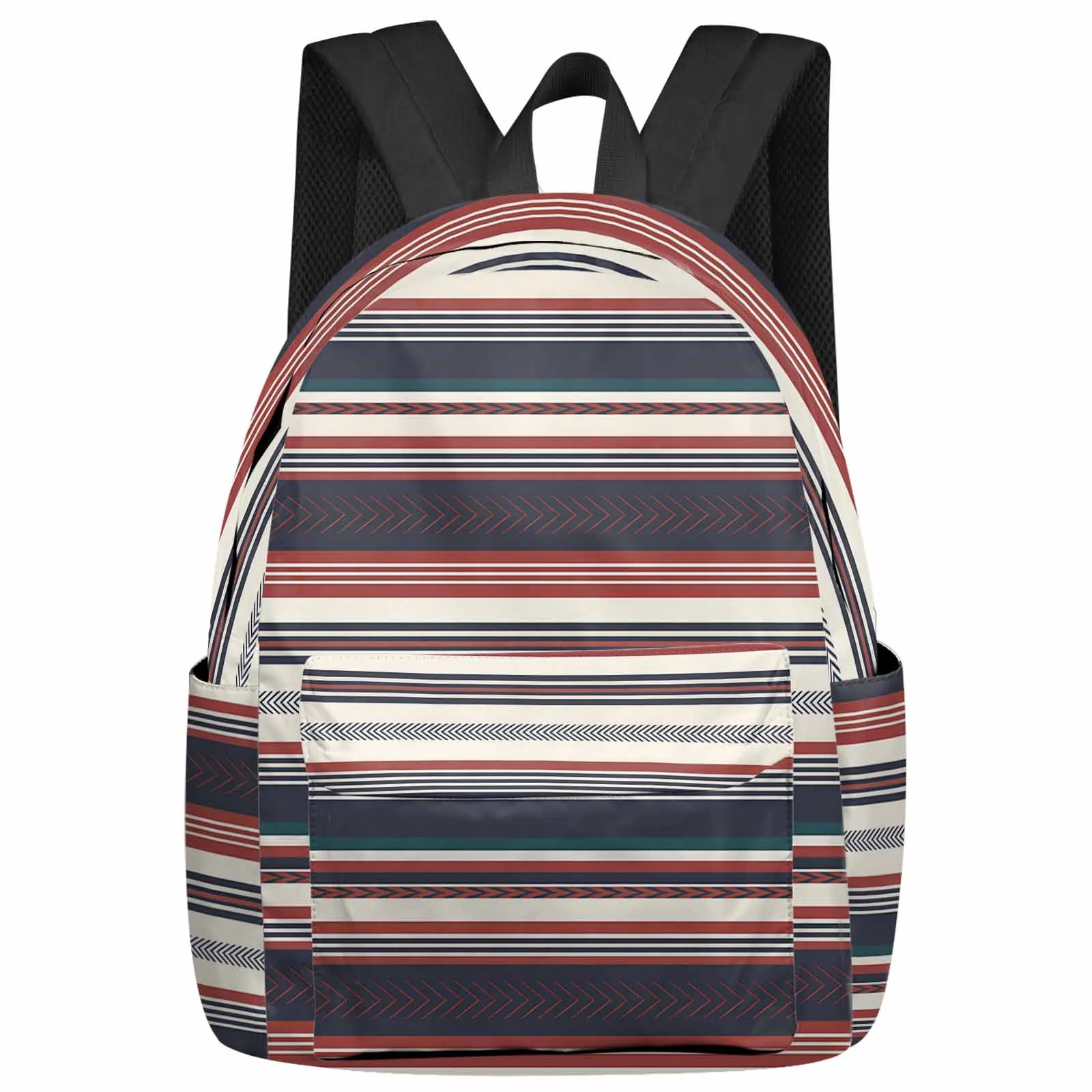 

Black Red Arrows Lines Backpack School Bags for Teenagers Students Laptop Bag Women's Casual Travel Backpack