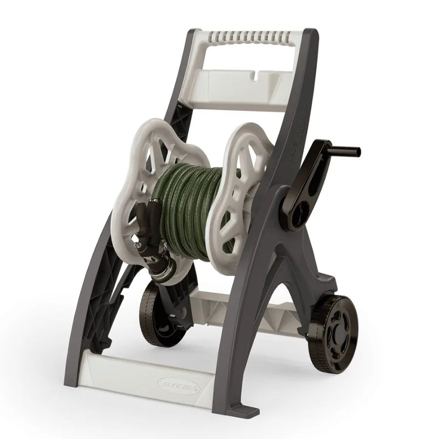 

175 ft. Hosemobile Hose Reel Cart Gray and Taupe
