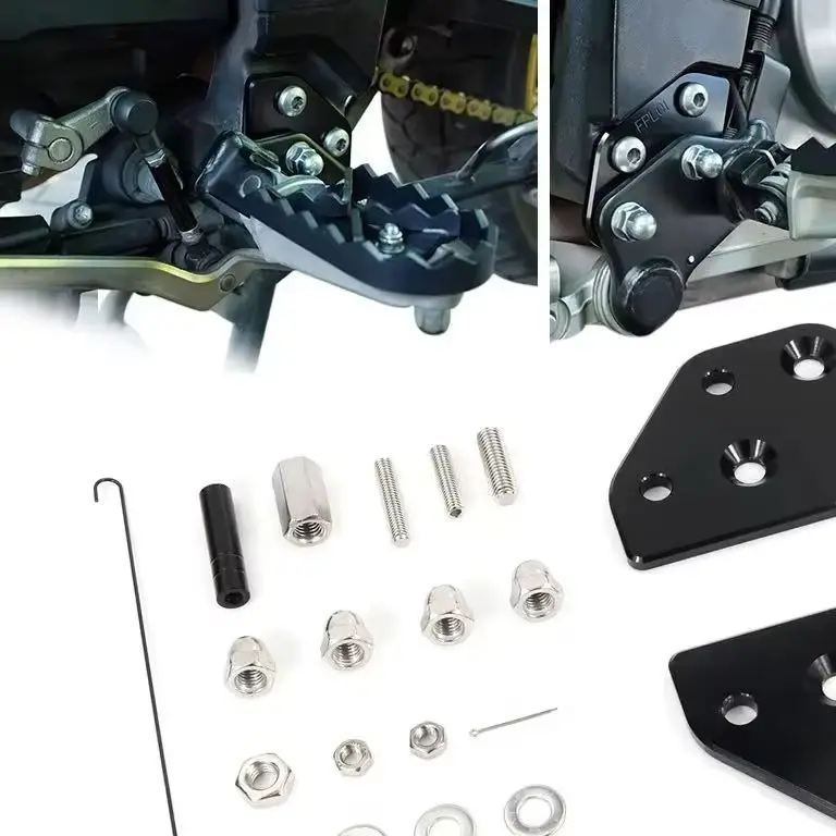 Aftermarket Motorcycle Footpeg Footrest Lowering Plates Kit DL650 V-Strom 650 2004-2024 DL1000 V-Strom 1000 2002-2021 For Suzuki