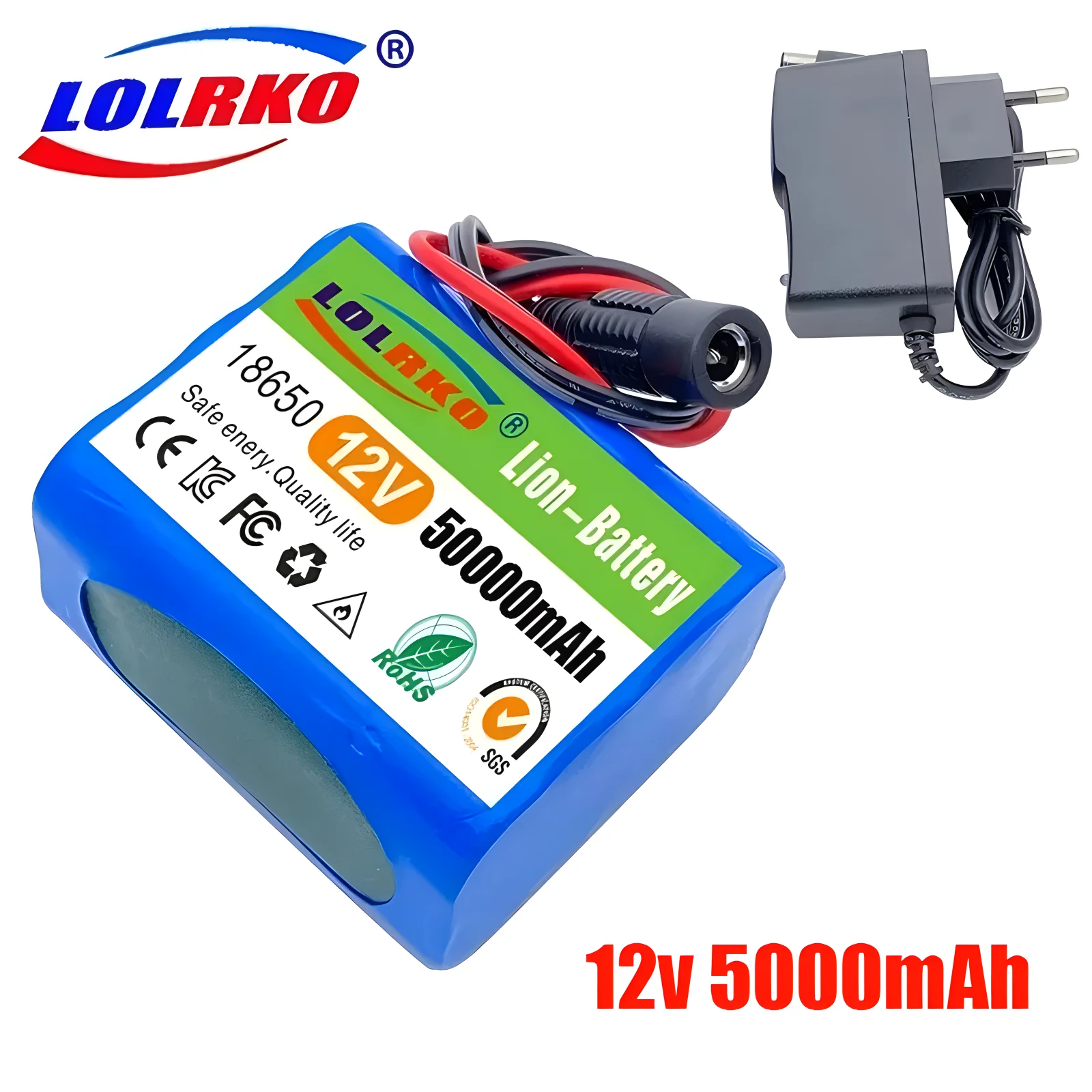 12V 50000mah battery 18650 Li-ion 50Ah Rechargeable batteries with BMS Lithium Battery packs Protection Board +12.6V Charger