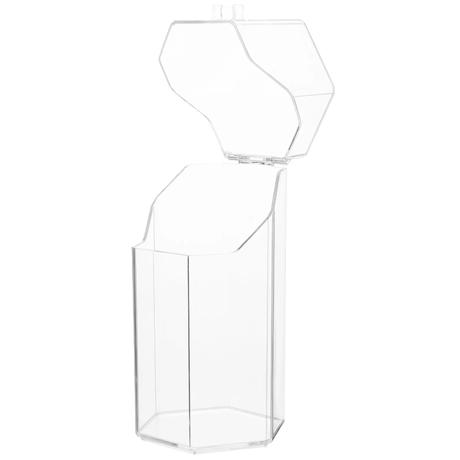 Sturdy Transparent Pen Holder Premium Material Stationery Storage Box for Desk Office School Brush Pens Pencils Tidy Table