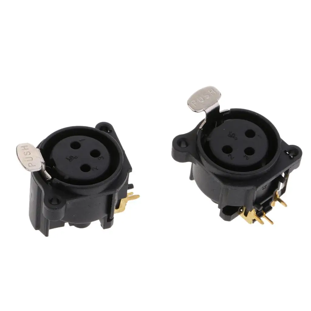 

Прочный 2x Xlr гнездовой разъем, замена штифта изгиба 90 градусов