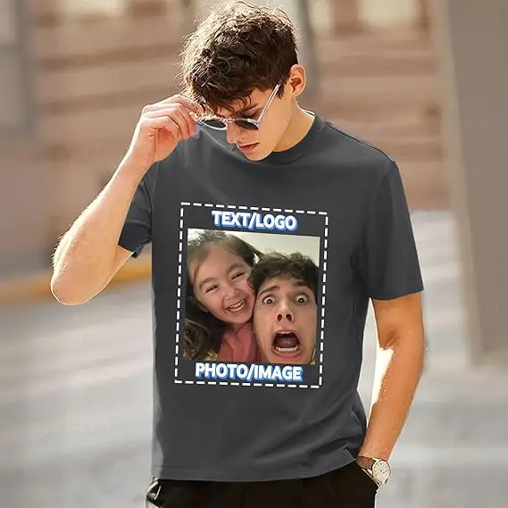 Custom Men's T-Shirt with Front and Back Print description 13