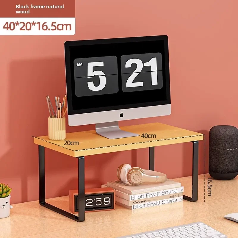 Modern Desktop Height Raiser Computer Desk Storage Shelf Computer Laptop Holder