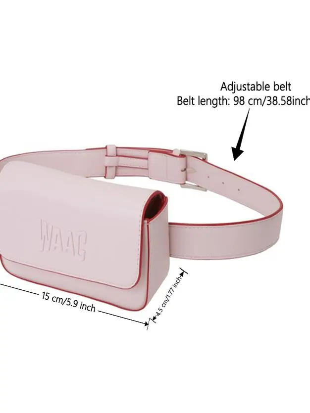 Golf Waist Bag With Belt Gift Box Storage, High-end Pu Material Magnetic Switch Women's Small Handbag