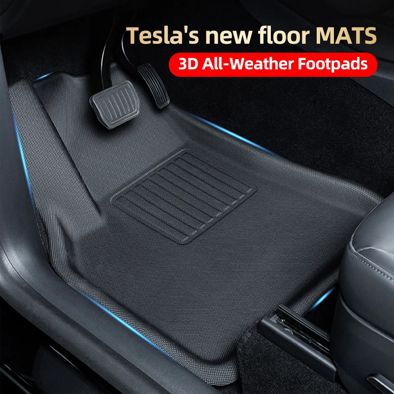 

For Tesla Model 3 Car Waterproof Non-slip Floor Mat TPE XPE Modified Car Accessories Fully Surrounded Model Y Special floor mats