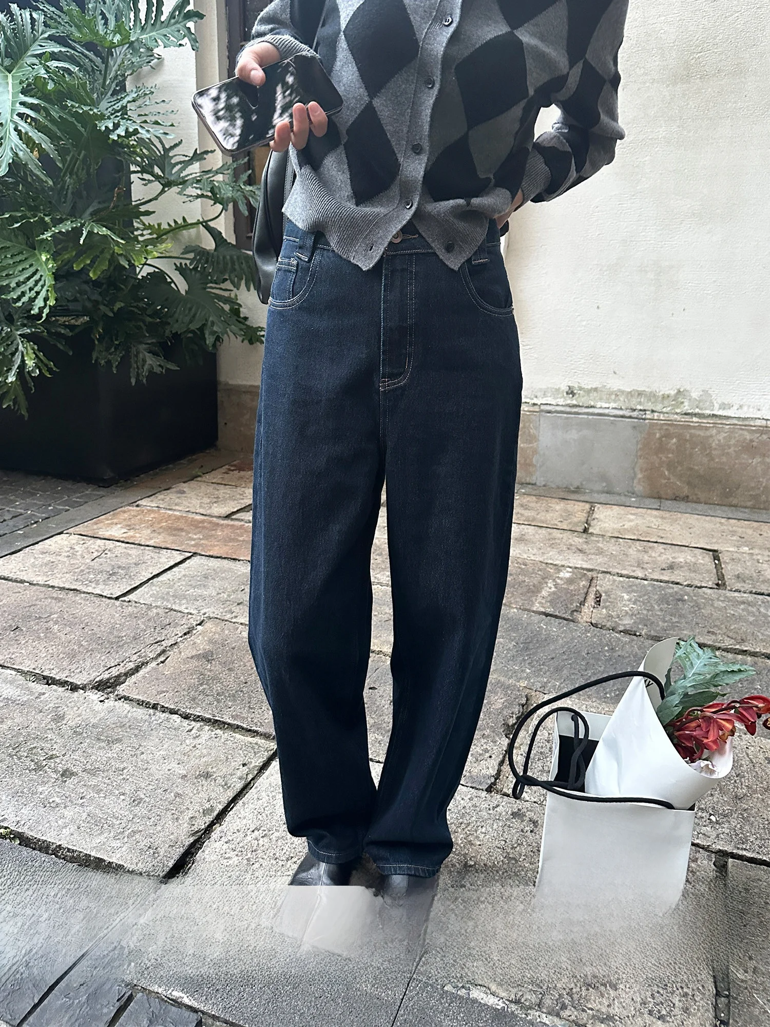 

Синие лоскутные широкие джинсы с высокой талией, женские джинсы длиной до пола, весенние новые прочные хлопковые эластичные джинсы