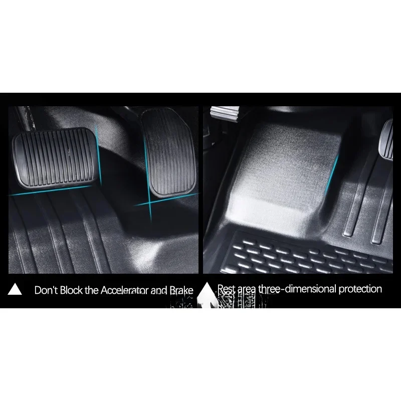 Factory‑Direct 3D TPE Rubber Odorless All‑Weather Waterproof Anti‑Slip Car Floor Mats For 2020+ Models