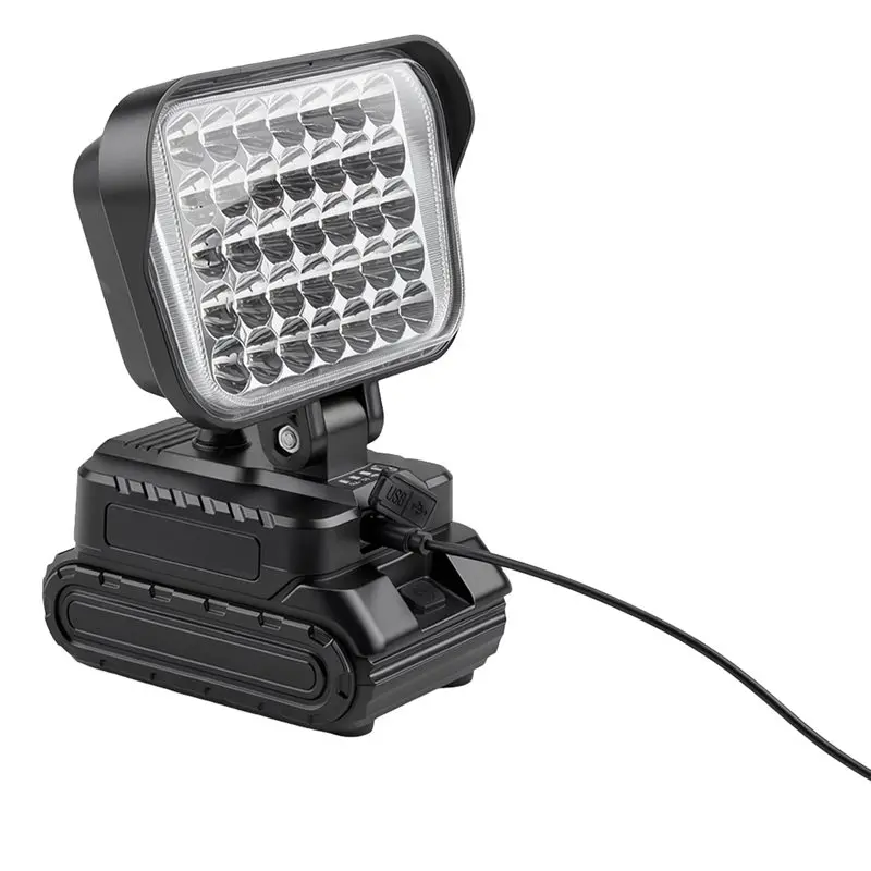 WORTHOWN-Magnetic Work Light With Rechargeable Battery For Auto Repair And Maintenance Long-Lasting Wide- Outdoor Flashlight